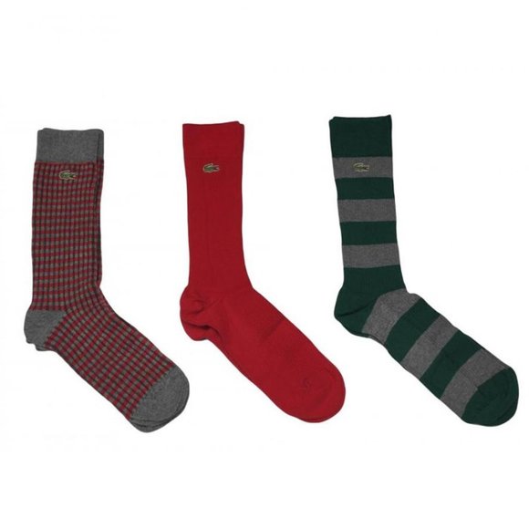Lacoste Women’s Long Cotton Sock 3-Pack - Picture 3 of 7